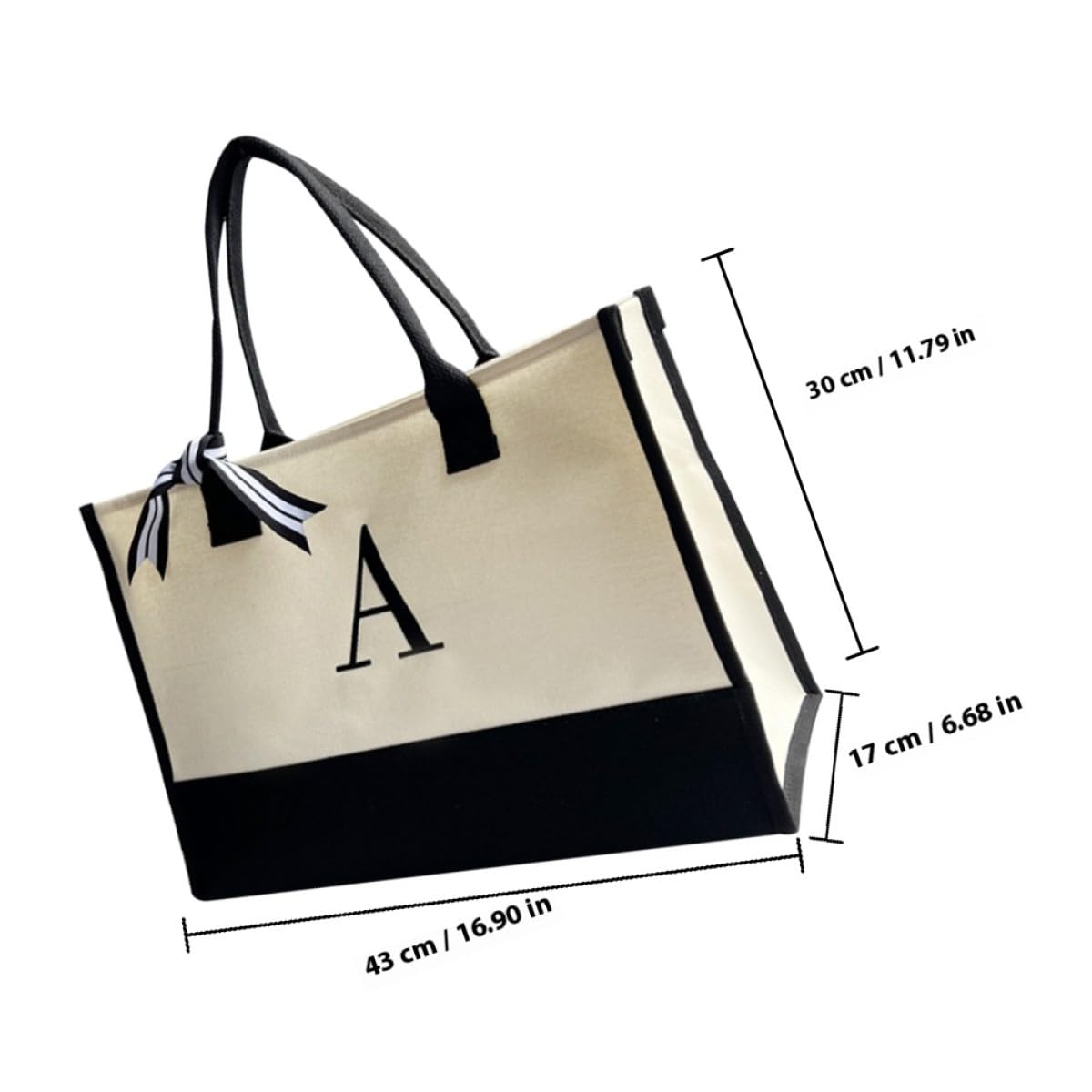 MAGICLULU Borsa da Spiaggia Grande in Tela Resistente Tracolla Lunga, Borsa Tote a Mano di Grande Capacità per Viaggi, Scuola e Uso Esterno Quotidiano