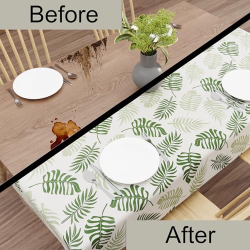 Image of Wings Star Premium Center Table Cover, PVC Fabric, 40x60 inch Size | Table Cloth | PVC 4 Seater Rectangular Center Table Cover | Table Sheet for Dining, Party, Events | Waterproof Protector