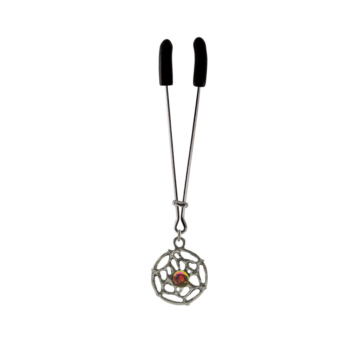 Clit Clamp - Tweezer - Chrome with Dream Catcher Charm