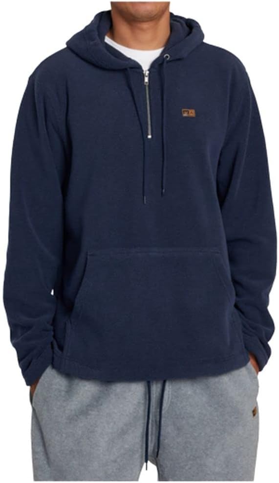 RVCA Mens Half Zip Fleece Jacket