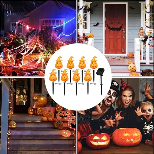 Décorations d'Halloween étanches avec support réglable pour allée - 5