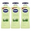 Vaseline-Intensive-Care-hand-and-body-lotion-For-Dehydrated-Skin-Soothing-Hydration-Dry-Skin-Lotion-With-100-Pure-Aloe-Extract-203-oz-3-count Vaseline Intensive Care Body Lotion for Dry Skin Soothing Hydration Lotion Made with Ultra-Hydrating Lipids + 1% Aloe Vera Extract to Refresh Dehydrated Skin 20.3 oz, Pack of 3