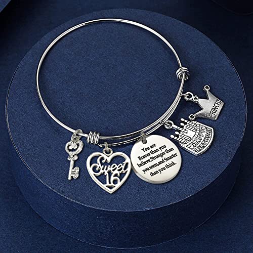 Image of Silver /14k Gold Plated Birthday Bracelet, Natural Healing Crystal Bracelet Gifts for Her Birthday for Daughter Granddaughter Friends Mom Grandma Sister