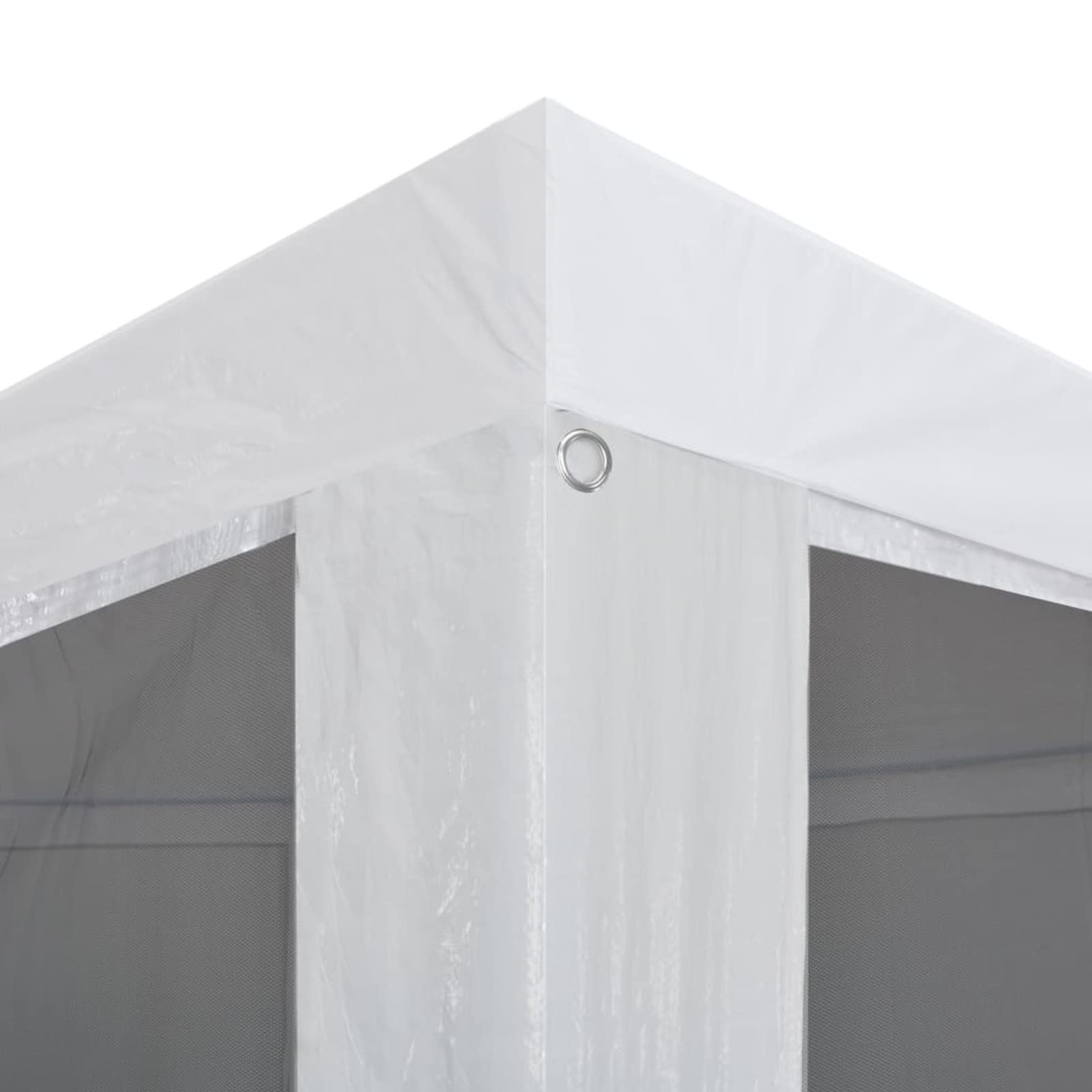 Partyzelt mit 4 Mesh-Seitenwänden, LAPOOH Party Deko, Festzelt, Pavillon, Garden Decoration, Canopy Tent, Lagerzelt, Gartenpavillon, 4 x 3 m