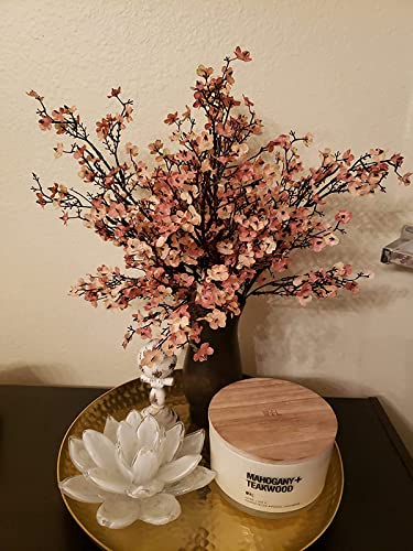 Artificial Flowers - Fake Babys Breath Flowers Gypsophila Bouquet Bulk Real Touch Faux Silk Flower For Vase, Diy Home Office Wedding Party Decoration #TOP1