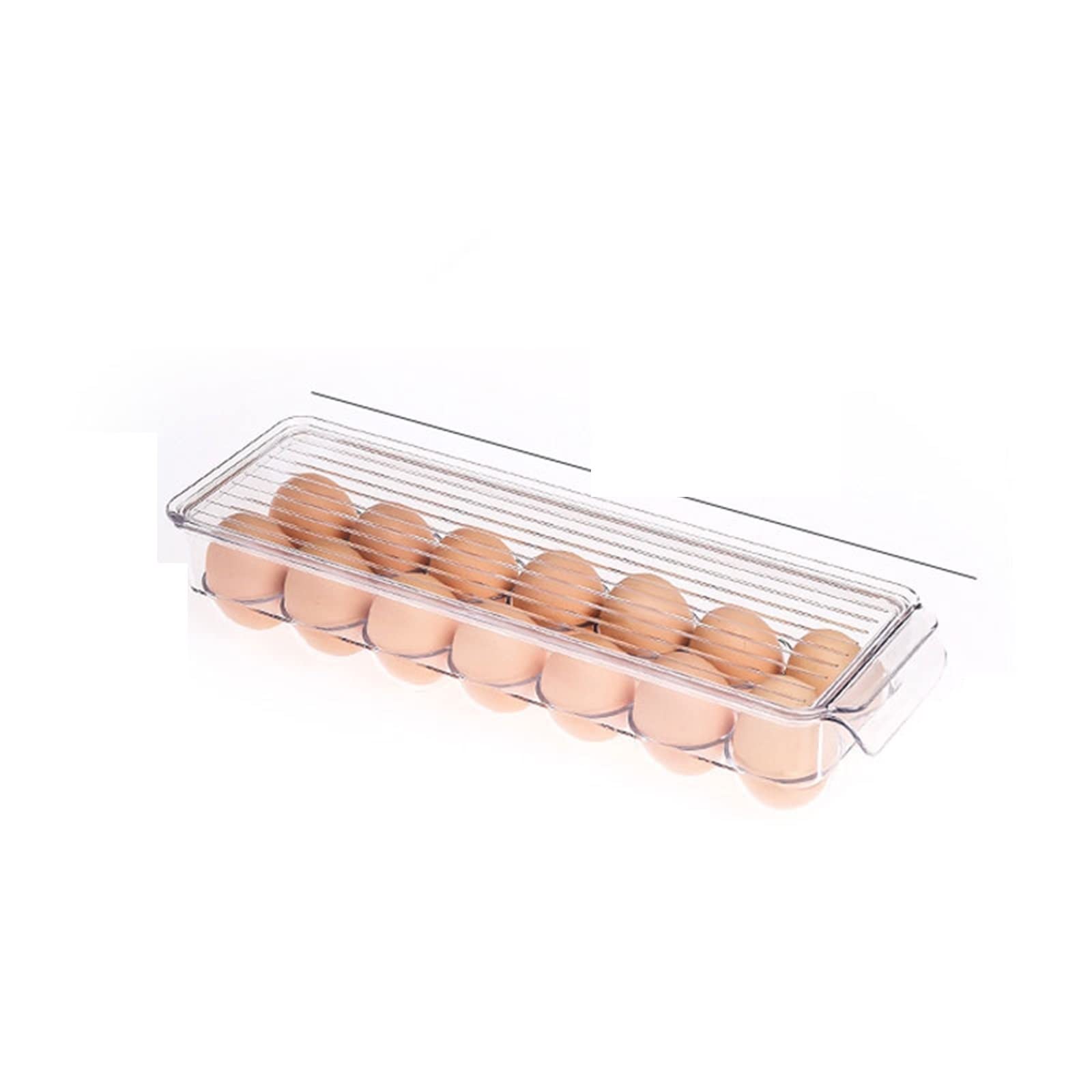 Cubo de Huevos para Nevera, Soporte para Huevos, Caja organizadora, Caja de Cocina, Nevera, Caja de Almacenamiento de Vidrio, Recipiente para Nevera