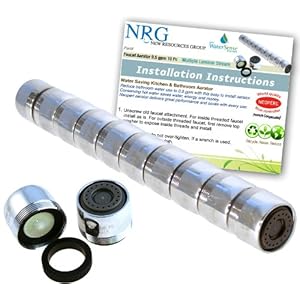 10 pc Lifesaver Pro-PACK 0.5 Gpm Pressure Compensating/Multiple Laminar Stream Bathroom Faucet Aerator | Low Flow Control