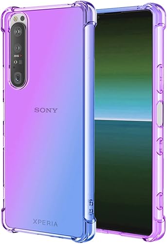 Funda para Xperia 1 IV 5G, XQ-CT72, funda transparente para teléfono con degradado, delgada, antiarañazos, flexible, TPU a prueba de golpes, funda