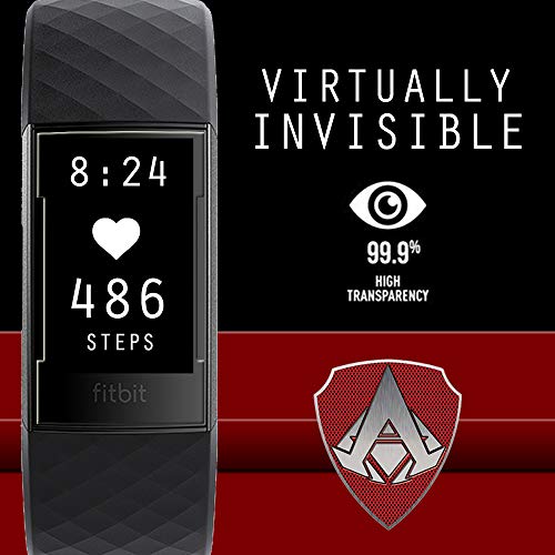 Ace Armorshield (8 Pack) Premium Hd Waterproof Charger Friendly Screen Protector Compatible With Fitbit Charge 3 / Charge 3 Se #TOP2