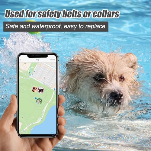PEUTIER 4stk Tracker-Befestigungsclips, GPS Hundetracker Silikonclips Tracker-Zubehör für den Ersatz des Hundeaktivitätstrackers (Schwarz)