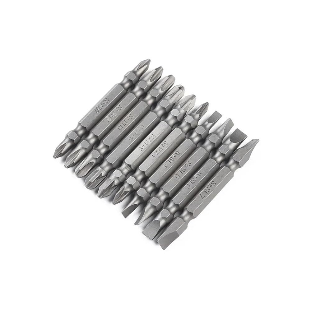 10Pcs 65mm S2 Magnetic Double Head Screwdriver Bits