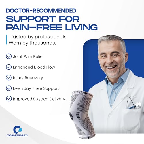 Image of Compressa Knee Sleeve for Women & Men (3-Pack Small) - Non-Slip Compression Support for Joint Pain, Muscle Recovery, Arthritis, and Injury Relief