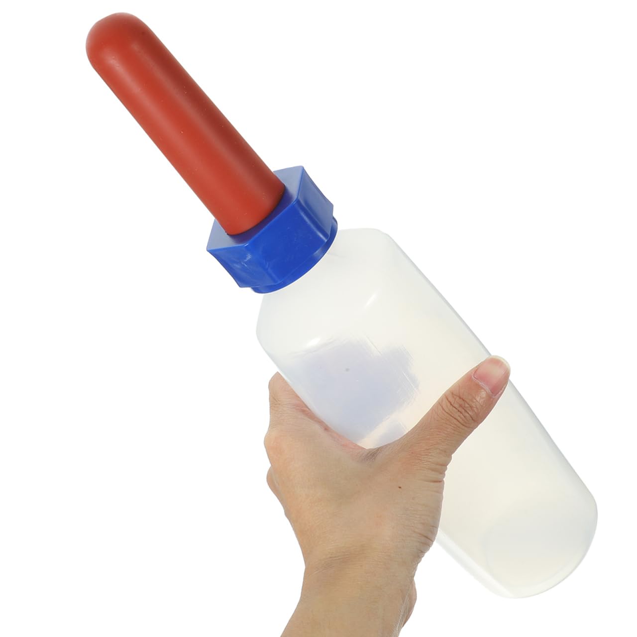 Yardwe Bouteille de traite 500 ml pour veaux, biberon d'élevage nutritif et de lait à nourrir – Idéal pour les petits animaux, les chats, les chiots, les chèvres et les moutons Feeder pratique pour