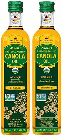 Kleeschulte 2x MORITZ Canola Oil - ORGANIC - cold pressed, NON GMO - all natural extra virgin