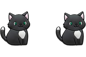 Black Cat Croc Charms: A Yazziled-Out Purrfection for Your Shoes!