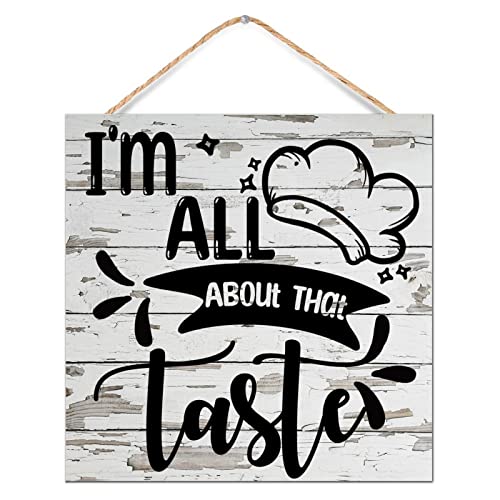 Tableau en bois I'm All About That Taste pour créer un intérieur chaleureux et convivial