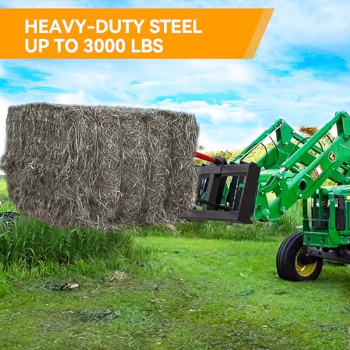 Image of YINTATECH 49 inch Hay Spear for tractor 2000 lbs Quick Attach Skid Steer