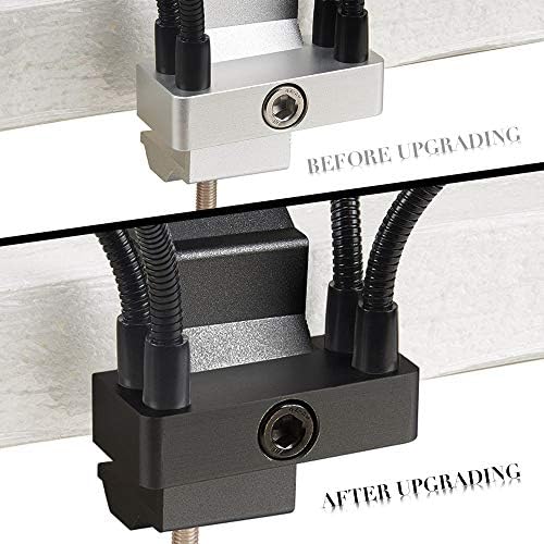 ENJOHOS Helping Hand Magnifying Glass, Third Hand Clamp Tool, Magnifier Glasses with USB Flexible Metal Arms, Easy to Position Rotating Stainless Steel Clamps (Four Arm Soldering Stations)