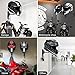 Motorcycle Helmet Holder (2 Pack) Wall Mount, Helmet Hanger 180° Rotation Helmet Rack with Double Hook for Football Helmet, Bicycle Helmet, Hat, Cap, Sportswear, Motorcycle Accessories