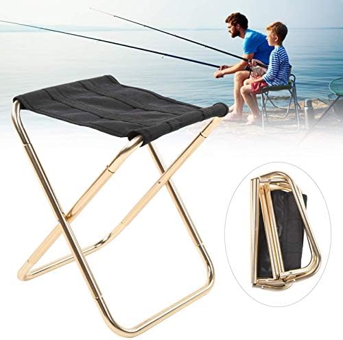 Miniatura 5 de VBESTLIFE Taburete de camping, taburete de pesca compacto para descanso rápido, pesca, picnic, viajes