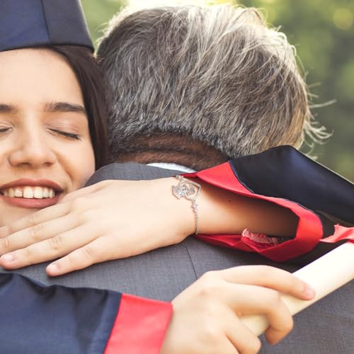 Getname Necklace Personalized Graduation Cap Bracelet Custom Name Class of 2024 Graduation Bracelet Graduation Gift Graduation Cap Charm Bracelet Graduate Gift Graduation Hat Bracelet Grad Gift3