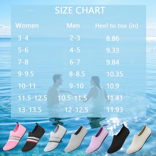 Water Shoes for Women Beach Women Swim Pool River Barefoot Quick Dry Slip-on for Pool Beach Surf Water Park Yoga4