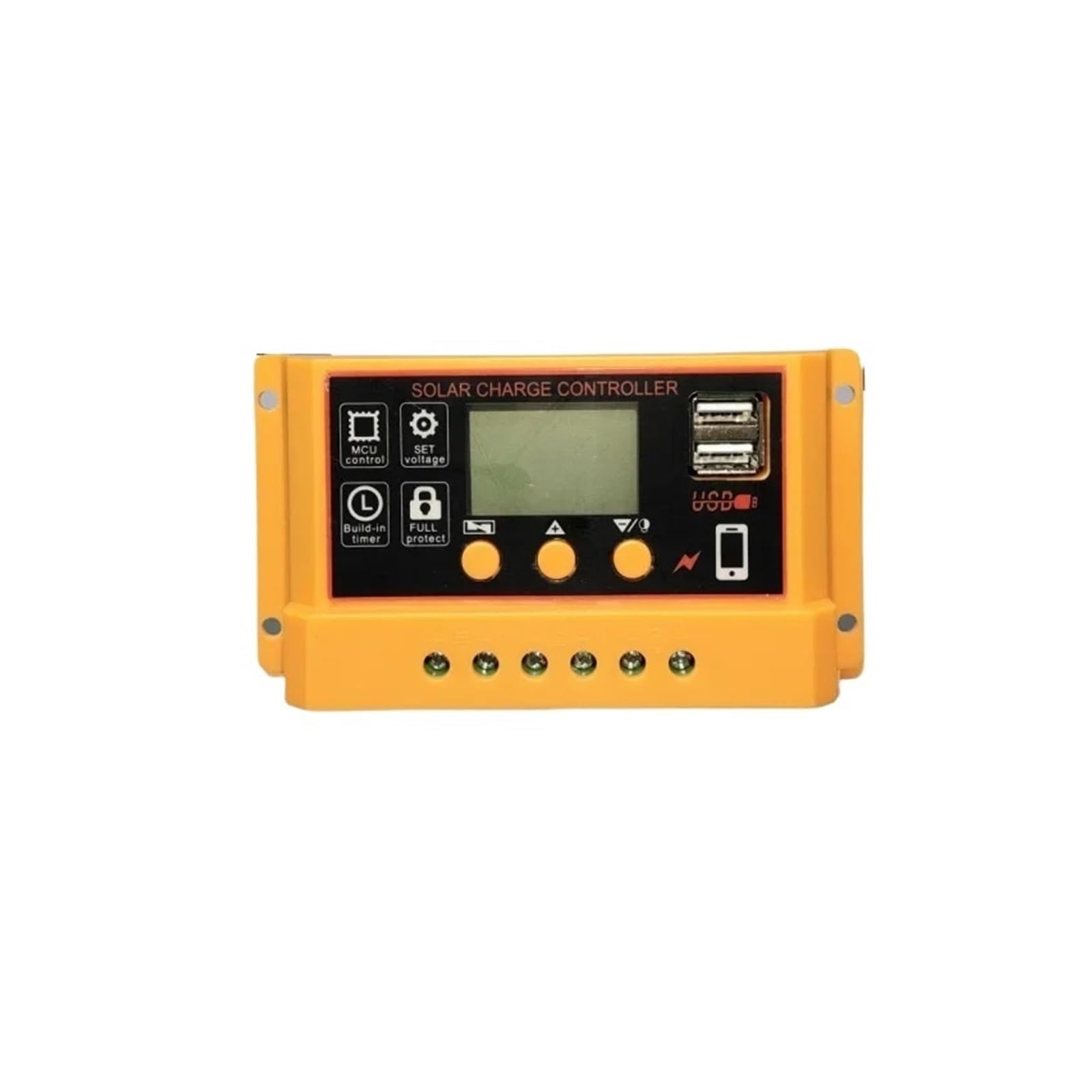 PVTLCYBI LCD PWM Solar Controller 12V 24V 11.1V Photovoltaic Solar Charging Controller 10A 20A 30A(10A)