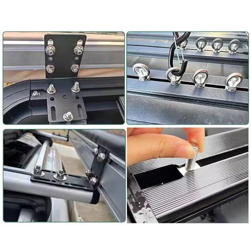 Image of M6x35mm Heavy Duty T Shaped Slot Bolts 304 Stainless Steel T Track Bolt For Roof Rack(10 Pieces)