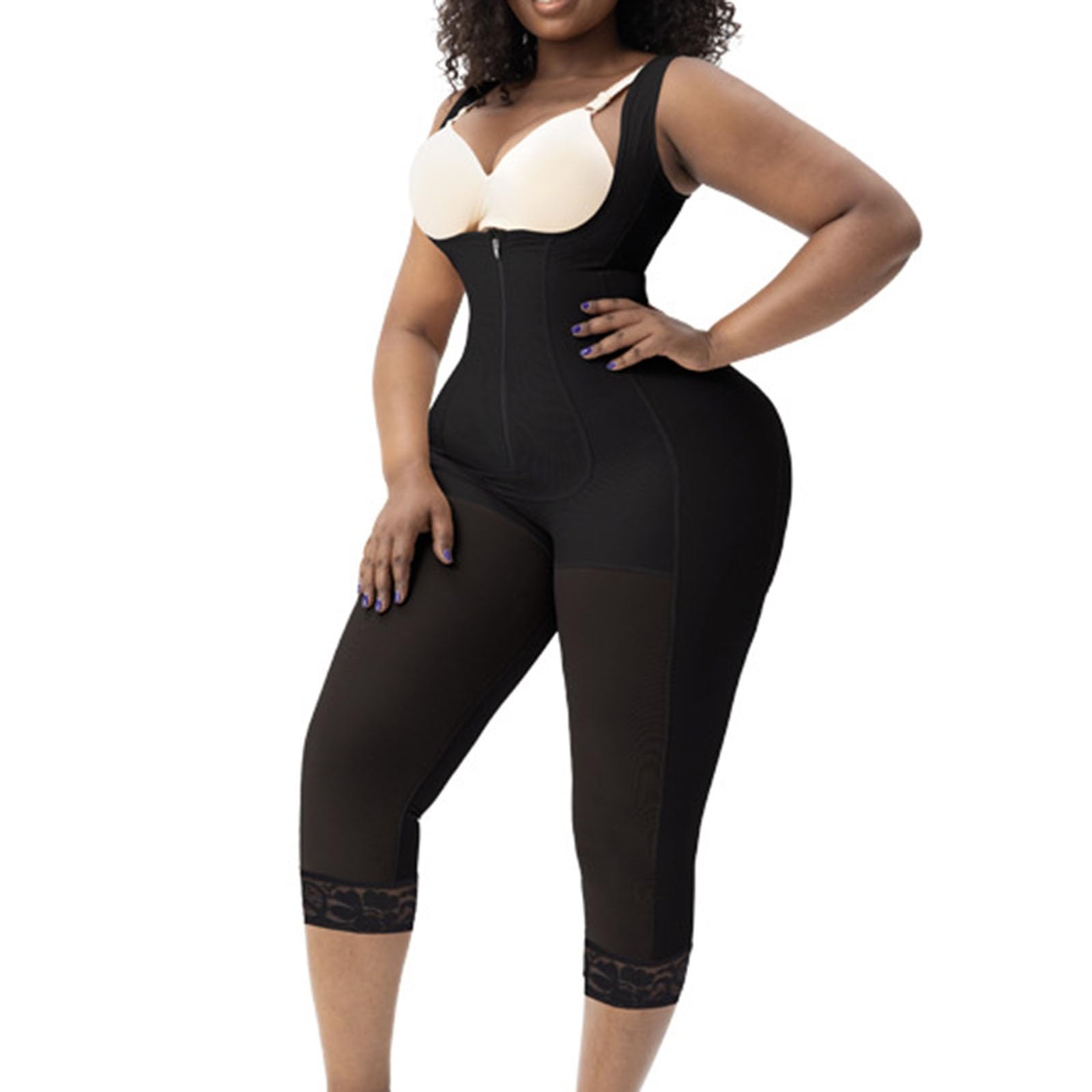 Étape 2 Faja Récupération Postopératoire Sans Soutien-gorge Gaine Amincissante pour Abdominoplastie Lipo 360 ou BBL Combinaison de Compression Lifting des Fesses Amincisseur de Cuisses