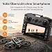 RC Drohne mit HD Dual Kamera, Display Fernbedienung, Brushless Motor, 90° Kamera, FPV Livebild, Optical Flow, 360° Flip, LED, für Anfänger und Kinder (Schwarz, Akkus: 3 St.)