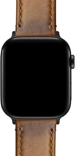 Miniatura 6 de Barton - Correa de cuero flor para reloj, de liberación rápida, anchos disponibles: 16mm, 18mm, 19mm, 20mm, 21mm 22mm, 23mm o 24mm Cuero y costuras