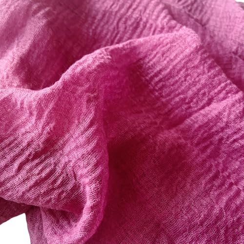 Image of Crinkled PolyCotton Scarf for Women - 180 x 90 cm Stole for Women | PolyCotton Scarf for Summers, Head Cover for Women | Lightweight Scarf for Women | Women Accessory