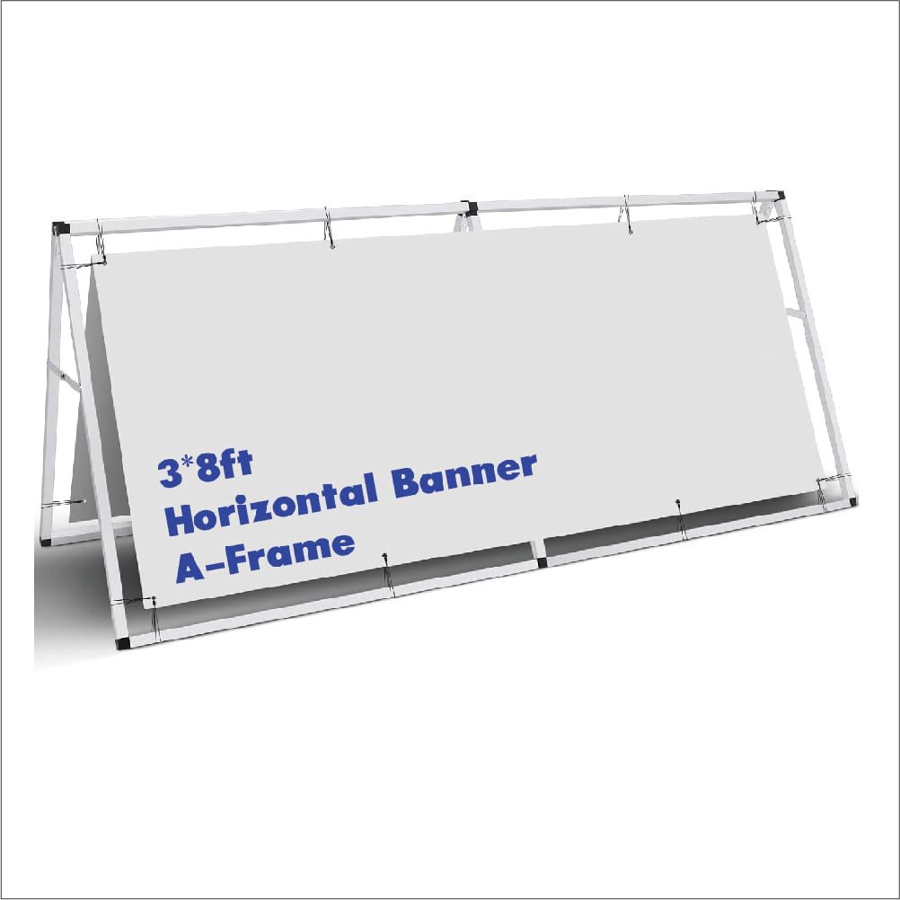 Amazon.com: PXTYLFON Aluminum Horizontal A-Frame Banner Stand-3'x