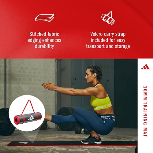 Adidas 10mm NBR Training Mat with Carrying Strap — view 4