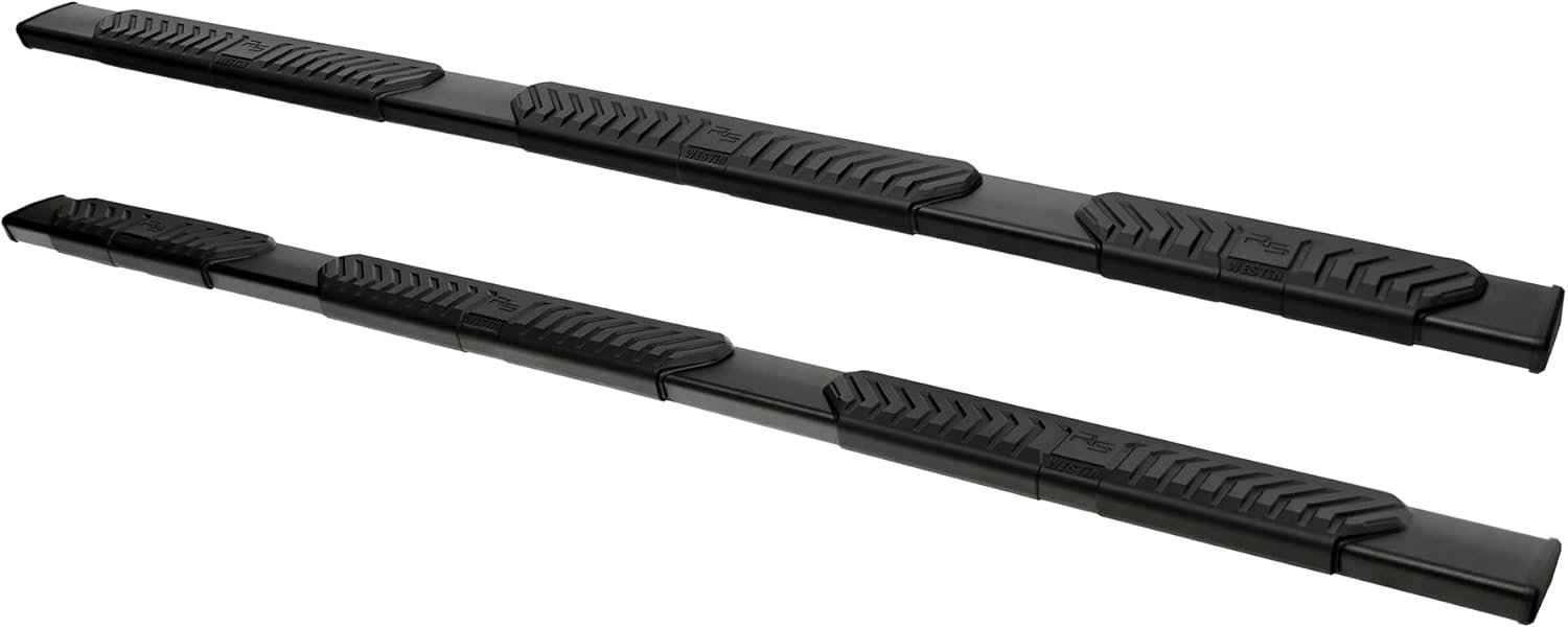 Westin 28-534705 R5 Modular Wheel to Wheel Nerf Bars fits 2019-2025 Ram 1500 Crew Cab 5'7" Bed (Exc 1500 Classic) Black Pair