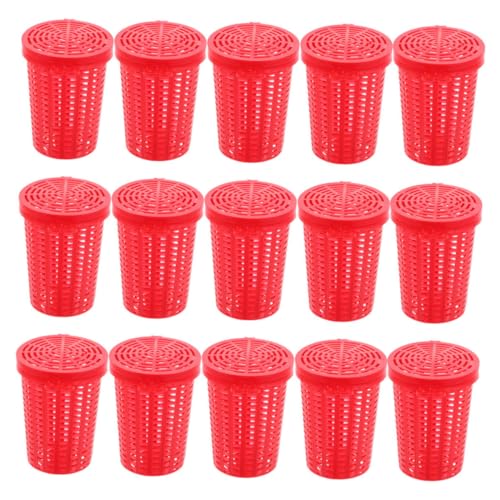 Toddmomy 15Pcs Fishing Bait Holder Cage Durable Outdoor Fishing Lure Feeder for Shrimp and Fish Versatile Bait Basket for Enhanced Catch Rate Reliable Fishing Accessory