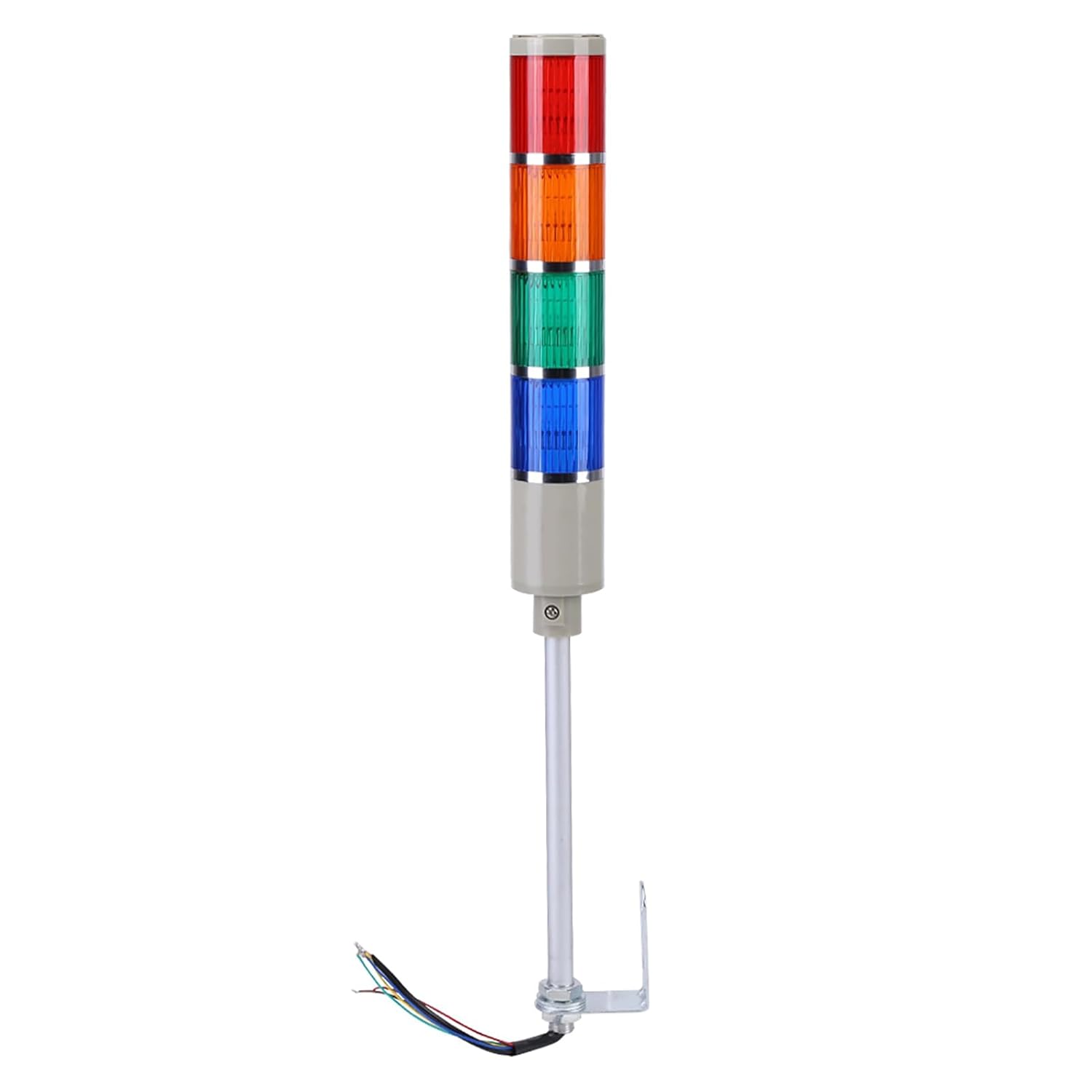 FLEXMAN Industrial Indicator Light, 110V to 220V ABS 4 Colors 3 Light Modes 500M Night Visible Distance Detachable Light for Mechanical Equipment