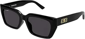 Balenciaga BB0272SA Black\/Grey 54\/19\/145 unisex adults Sunglasses