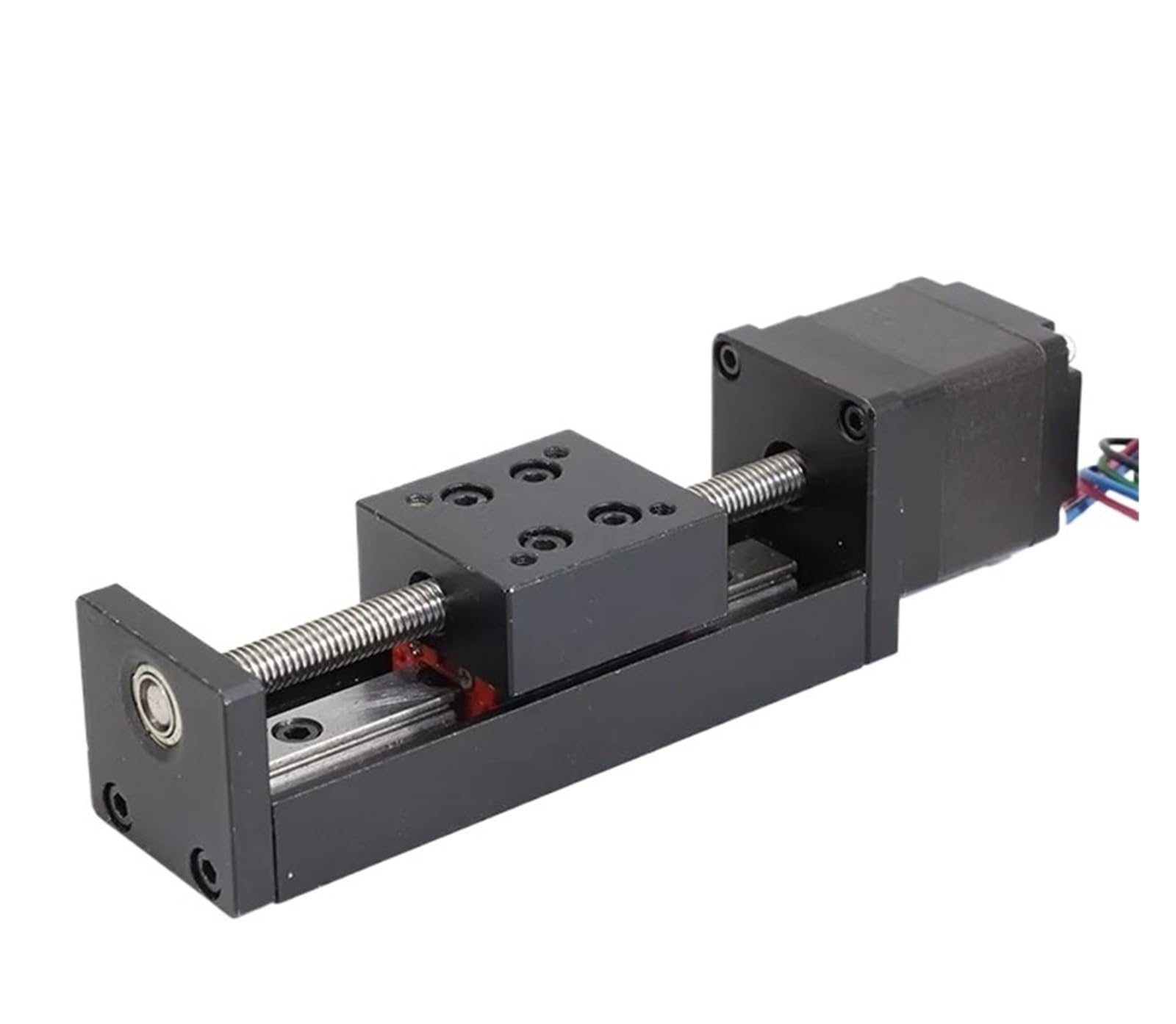 Mini T-Type stół przesuwny z prowadnicą liniową, etap 50-300 mm, silnik krokowy Nema11, 28 mm do drukarki 3D CNC z osią (200 mm stroke 200 mm-tb6600, 1 mm Pitch)
