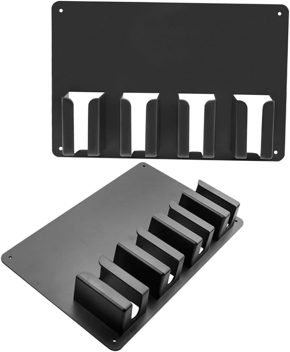 WOONEKY 2pcs Hair Clipper Storage Box Hair Clipper Case for Barber Wall Mount Organizer Scissor Holder Professional Storage