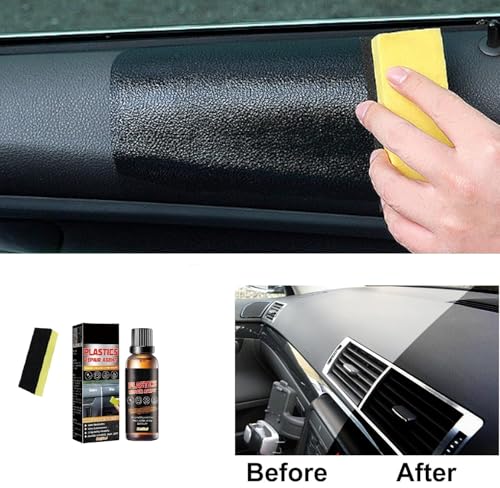 Image of ROKTRY 1 pcs Plastic Restorer for Cars ,Lasting Auto Restoring Liquid , Exterior and Interior Plastic Revitalizing , Resists Water,Auto Exterior & Interior Plastic Cleaner
