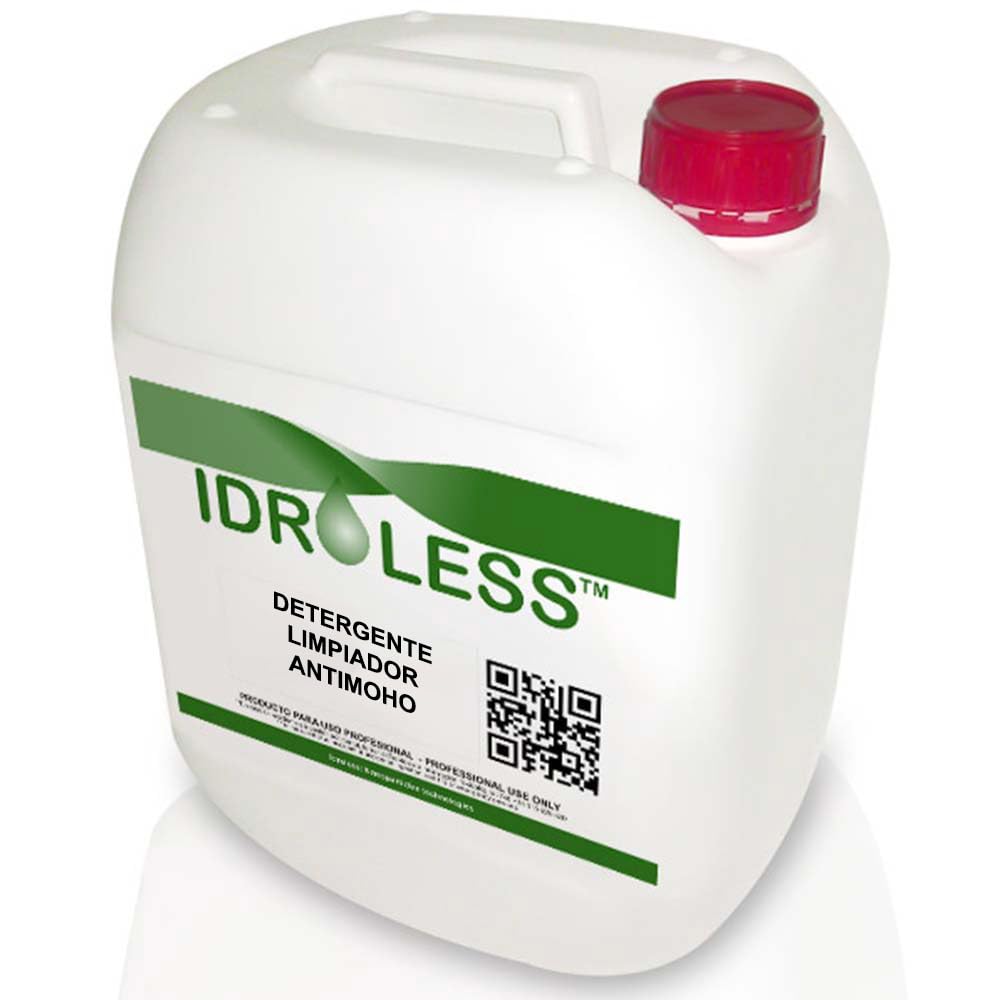 Detergente Limpiador Antihumedades 5L Sin Cloro y Sin Disolventes | Elimina las manchas de humedad sin aclarado. Ideal para paredes interiores y techos de baños, habitaciones. Sin olores.