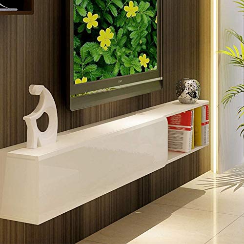 Schwimmendes Regal Wandregal Wandhalterung TV-Ständer Schwimmende Audio- / Videokonsole TV-Regal TV-Ständer Board Rack TV-Schrank Medienkonsole