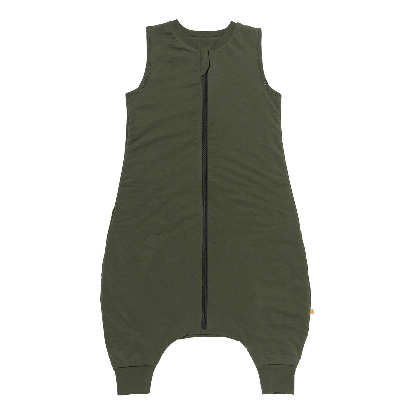 schlummersack Baby Kinder Schlafsack Ganzjahr 90cm Olive | mit Füßen, gefüttert, Ganzjahresschlafsack, 2.5 Tog