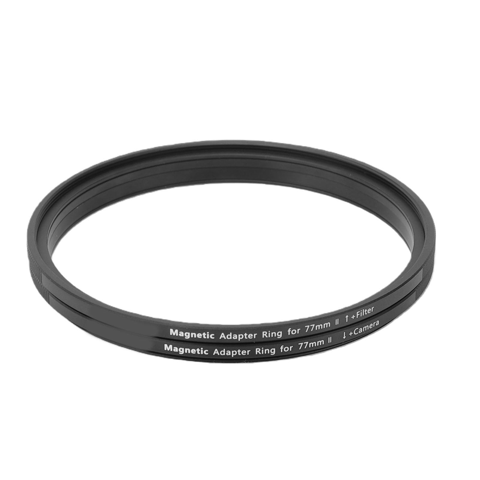 Zunate Kit Anello Adattatore Magnetico da 77 Mm Avvitabile | Aggiornamento da Filtro con Filo di Alluminio a Lente Magnetica per Filtri