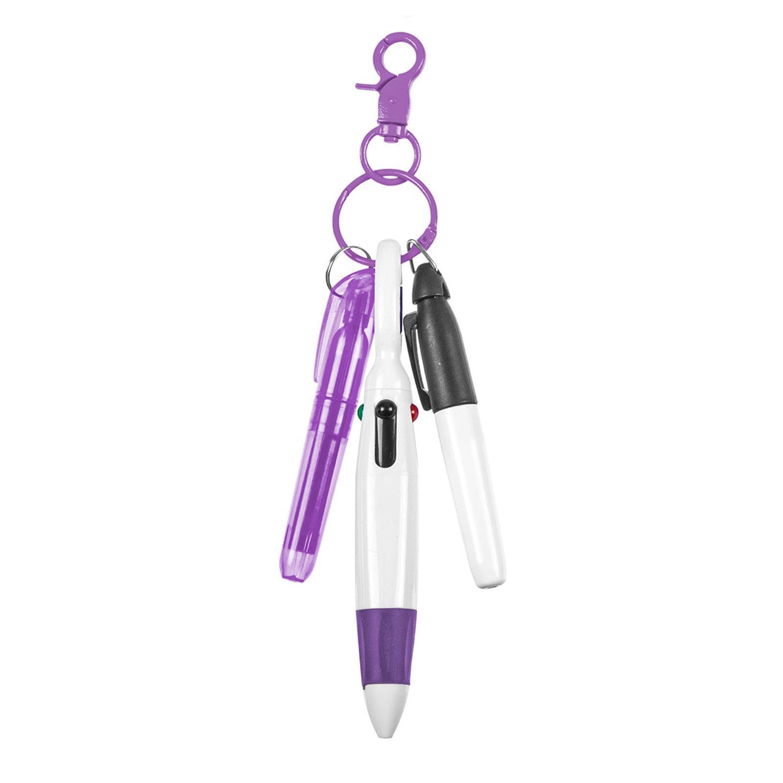 Quxvuis Violet Nurse Pen Set With Carabiner Clip And Multifunctional Features Gift For Nurses Day Celebrations Making Daily In Nursing Work. Pen With Carabiner Clip,