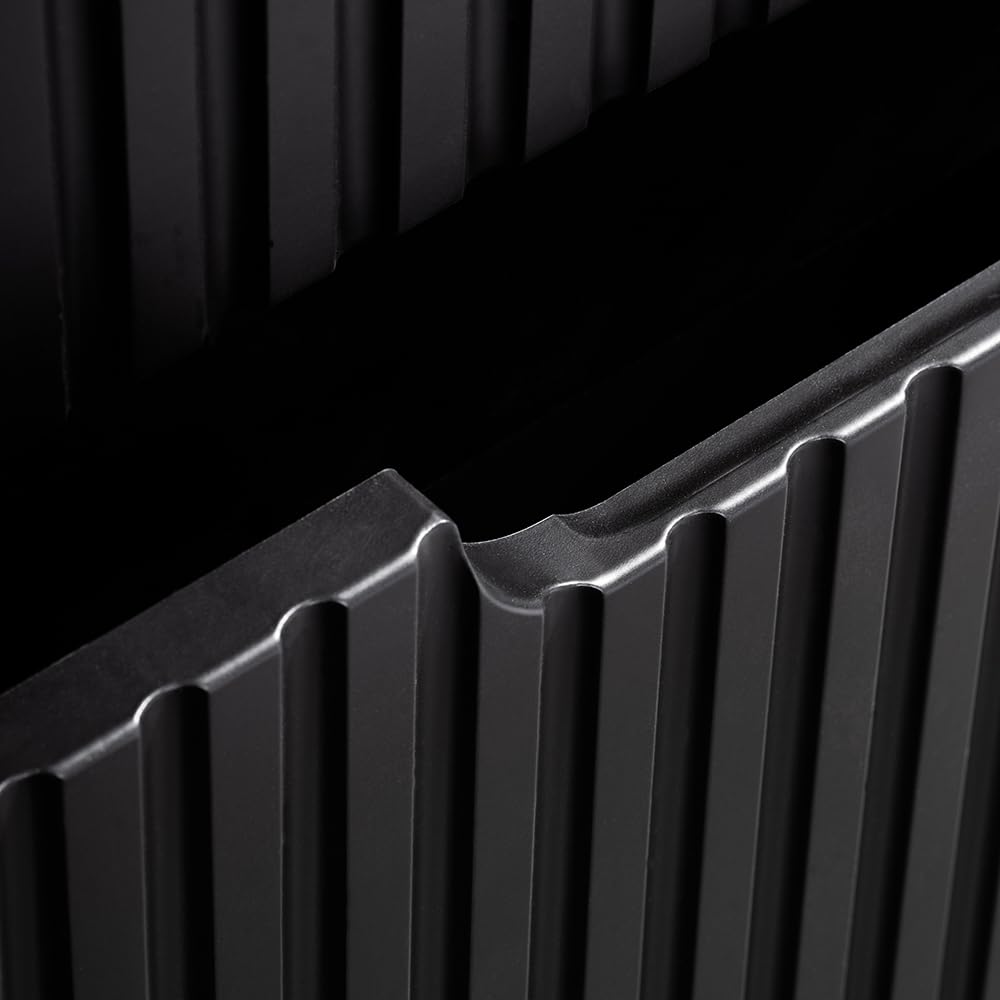 Lomadox Meuble de salle de bain - 100 cm - Noir - 2 tiroirs et 1 porte - Largeur x hauteur x profondeur : environ 100,4 x 59,5 x 40 cm