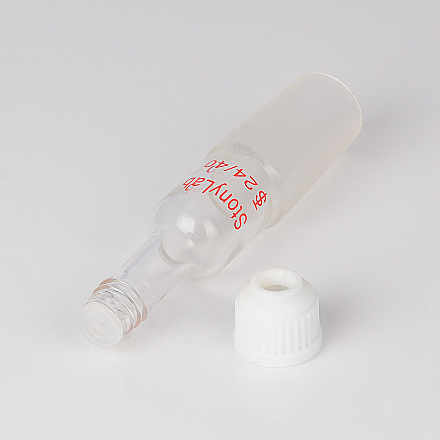 Adattatore Per Termometro In Vetro 24/40 - Per Apparecchiature Di Distillazione, Altezza 80 Mm - Foto 3