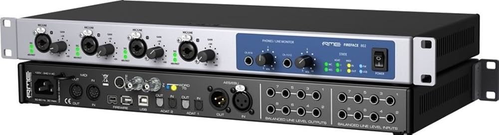 DTM・DAW rme fireface 802 RME RE-FF802 : Amazon.fr: Instruments de musique et Sono