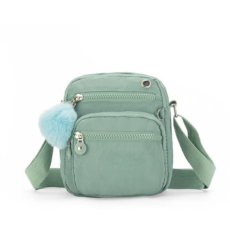 Bolsa Pequena à Tiracolo ImpermeáVel, Estilo Casual, Leve E ConfortáVel(Verde)